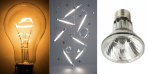 หลอดไส้ หลอดฟลูออเรสเซนต์ หลอดฮาโลเจน